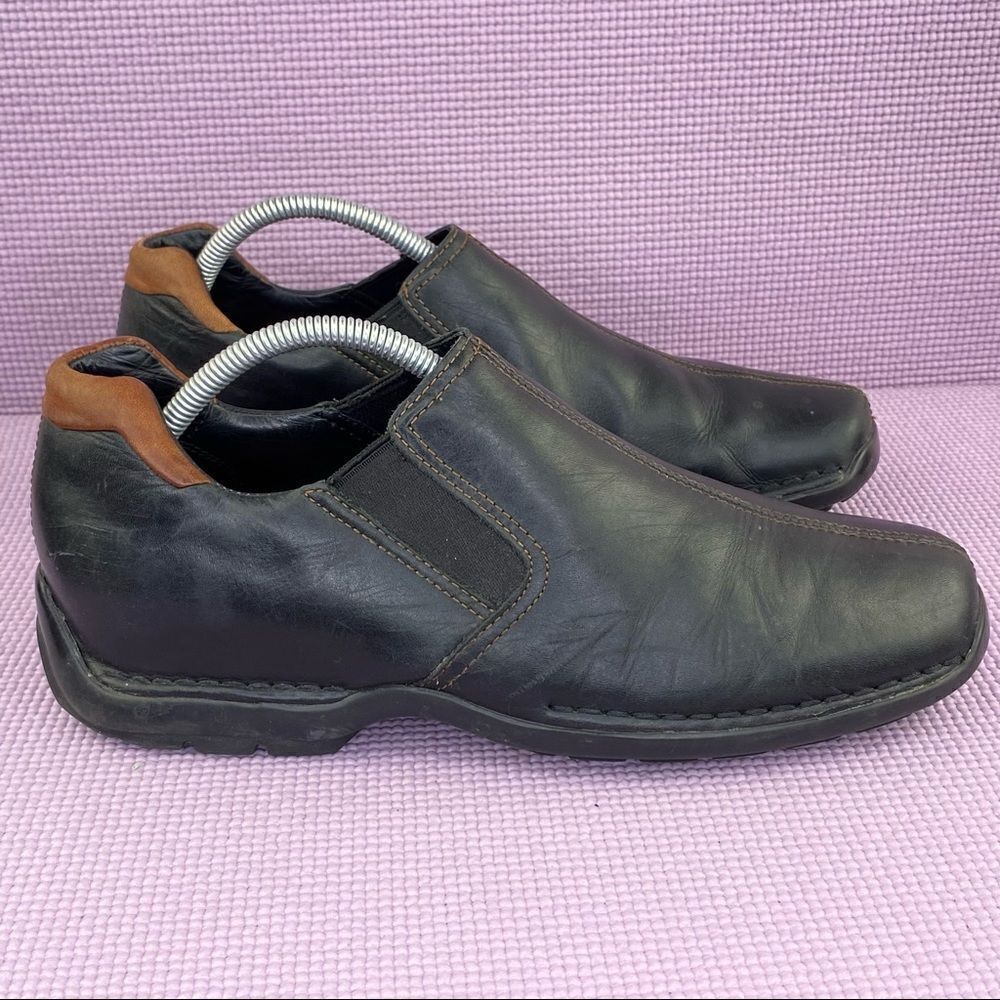 Cole Haan Zeno Leather Slip On Loafers Black 10 C07485